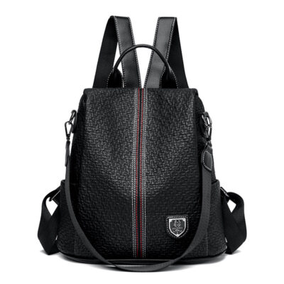 Balo da chống trộm nữ 2023 cặp đi học da thời trang mới đa năng túi du lịch sức chứa lớn