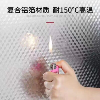 Nhà Bếp Chống Dầu Miếng Dán Bếp Top Chịu Nhiệt Độ Cao Chống Thấm Nước Miếng Dán Tủ Ngăn Kéo Giấy Chống Ẩm Lá Nhôm Giấy Dán Tường Tự Dính