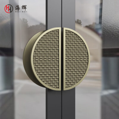 Mới Trung Quốc hình bán nguyệt tay nắm cửa chạm khắc cửa kính tay nắm cửa gỗ đơn đôi mở cổ tròn tay nắm cửa