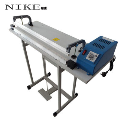 600 foot step through type foot sealer túi nhựa màng co Máy bọc và cắt màng Máy bọc kín máy đóng gói 400