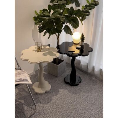 Bắc Âu Nhà Pháp Cánh Hoa Mặt Bàn Bàn Phong Cách Retro Ghế Sofa Phòng Khách Góc Phòng Ngủ Kem Ý Bàn