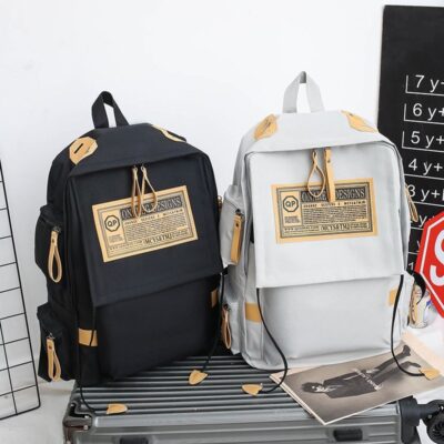 Ba lô nam ba lô đơn giản hợp thời trang thương hiệu túi đựng máy tính du lịch dung tích lớn cặp học sinh trung học cơ sở nữ ins Nhật Bản