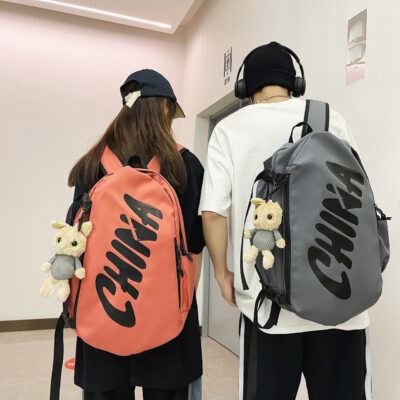 2023 Quốc Gia Thủy Triều Schoolbag Nữ Bảng Chữ Cái Học Sinh Trung Học Cơ Sở Nam Sinh Viên Đại Học Ba Lô Du Lịch