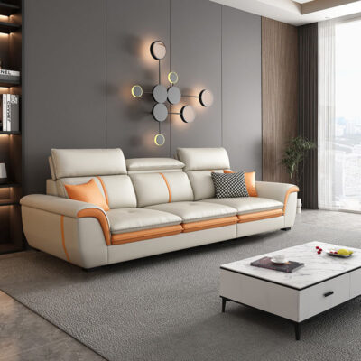 Công nghệ sofa vải phòng khách hiện đại tối giản đẹp sang trọng phong cách Ý sofa vải tối giản căn hộ nhỏ kết hợp ghế dài đơn giản