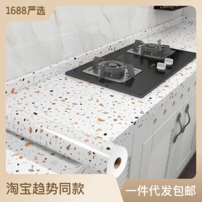 Miếng dán chống thấm nhà bếp Giấy dán tường tự dính chống ẩm bếp mặt bàn tủ đổi mới gạch miếng dán đá cẩm thạch