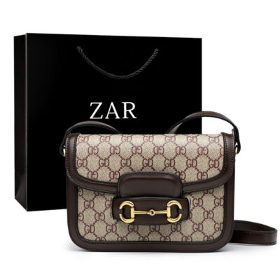 Bùng nổ đám đông nhỏ túi yên ngựa phong cách cổ điển túi nữ 2023 ánh sáng mới lưới sang trọng màu đỏ phong cách thời trang phù hợp với xu hướng túi đeo vai một bên