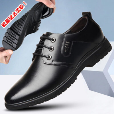 Giày da nam bốn mùa giày công sở giày nam hợp thời trang phù hợp với tất cả các trận đấu giày da mềm đế mềm giày nam công sở