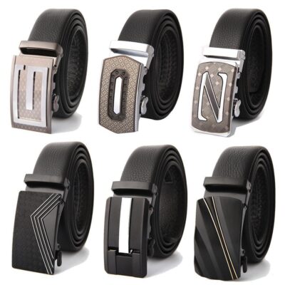 Mới Cao Cấp Nam Kinh Doanh Giải Trí Hợp Kim Khóa Tự Động Da Chính Hãng Quần Thắt Lưng Lớp Da Bò Thắt Lưng Các Nhà Sản Xuất Bán Buôn