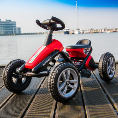 Trẻ em karting xe đạp bốn bánh nam và nữ bé có thể ngồi xếp hình thể thao xe đẩy đồ chơi tập thể dục
