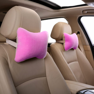 Xuyên biên giới giả len tựa đầu ô tô sang trọng ngắn bốn mùa gối cổ ô tô gối ô tô cung cấp nội thất nhà máy bán buôn