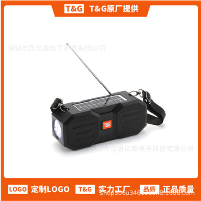 Loa bluetooth châu phi TG634 thẻ cắm đèn pin năng lượng mặt trời không dây loa siêu trầm quà tặng loa âm thanh