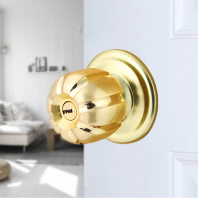 Bóng khóa hợp kim kẽm trong nhà phòng ngủ cửa phòng tắm đúc bóng khóa phòng tắm tay nắm cửa gỗ hình cầu Khóa cửa