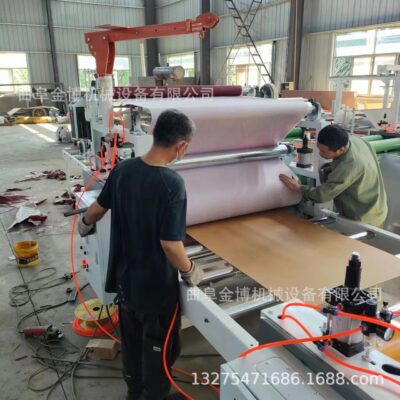 Túi cứng wallboard da veneer máy pvc foam board board máy ép tấm thạch cao máy dán keo lạnh Jinbo