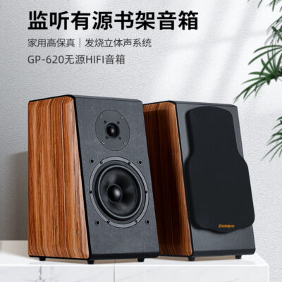 Loa Goldpo GP-620 2.0 audiophile HIFI âm thanh giá sách màn hình bằng gỗ hai chiều độ trung thực cao