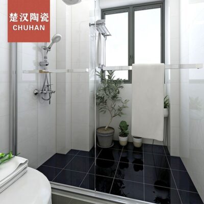 Bán buôn gạch tráng men đánh bóng hoàn toàn màu siêu đen siêu trắng 800x800 lắp đặt kỹ thuật gạch lát sàn trung tâm mua sắm sáng sủa 600