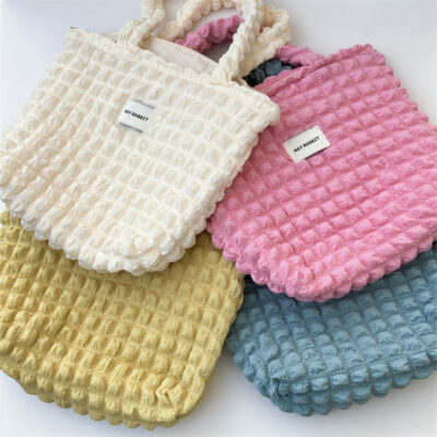 Nhật Bản Phong Cách Phương Tây Mây Bong Bóng Hoa Túi Đeo Vai Túi Vest Nữ Sinh Viên Túi Xách Đơn Giản Túi Vải Túi Vải