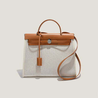 The new niche herbag Túi Kelly vải bố xách tay một vai Túi xách da tote đi lại cao cấp