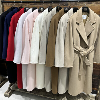 Town shop chắc thua áo khoác cashmere nữ Madame 101801 áo thu đông len dáng dài 2 bên