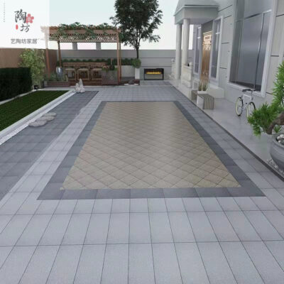 Gạch lát sân ngoài trời sân thượng ngoài trời sân vườn gạch lát sàn sân dày đá ốp lát chống trơn trượt lát sàn