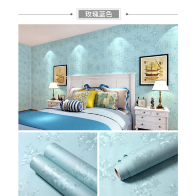 Dán tường tự dán giấy dán tường phòng ngủ dày chống thấm nước và chống ẩm VC ký túc xá giấy dán tường TV phòng khách nền tường đổi mới miếng dán