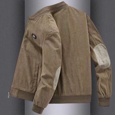 Áo khoác nam mùa xuân và mùa thu mới dụng cụ rộng vải nhung cổ áo bóng chày xu hướng retro áo khoác mỏng nam triều