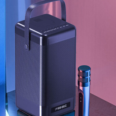 Thẻ cắm karaoke không dây di động ngoài trời chống bụi nhỏ âm thanh điện thoại di động máy tính loa bluetooth bằng gỗ một thế hệ