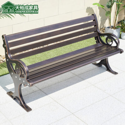 Ghế công viên ghế băng ngoài trời Ghế đẩu ngoài trời sân vườn nhôm đúc ghế thư giãn lưng ghế cộng đồng ghế dài hàng ghế