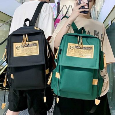 Túi đeo vai nữ học sinh cấp 2 và cấp 3 phong cách Hàn Quốc phiên bản Hàn Quốc cặp học sinh nam và nữ sức chứa lớn Ba lô gió dụng cụ kiểu Anh