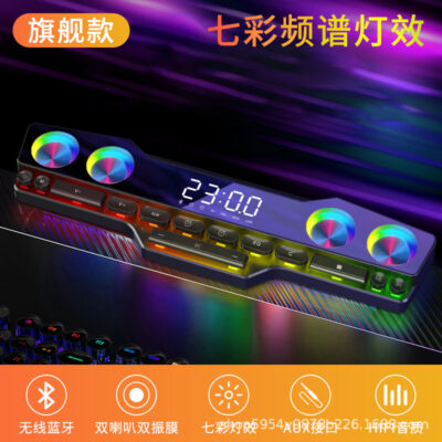 2021 Dòng Mới LED Chiếu Sáng Sáng V18 Âm Thanh Bluetooth Chơi Game Dải Bao Quanh Loa Bluetooth Âm Thanh Nổi