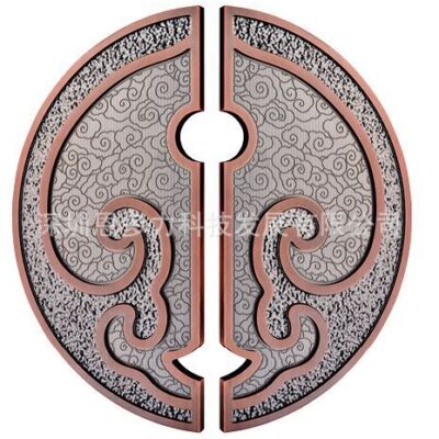 Lên đồ lấy mẫu tay nắm inox đồng đỏ hình bán nguyệt kính nghệ thuật tay nắm cửa khách sạn tay vịn cửa khách sạn