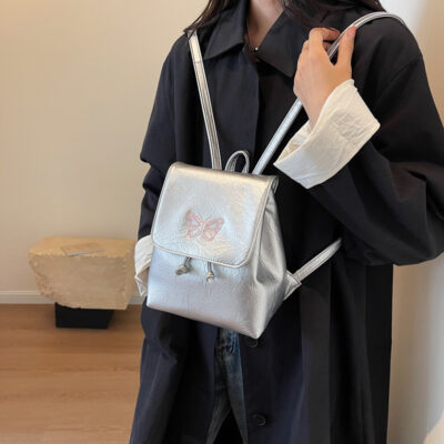 Ba lô nữ du lịch giải trí giá trị cao ba lô nhỏ phong cách nước ngoài 2023 túi xách dây rút nhỏ mới