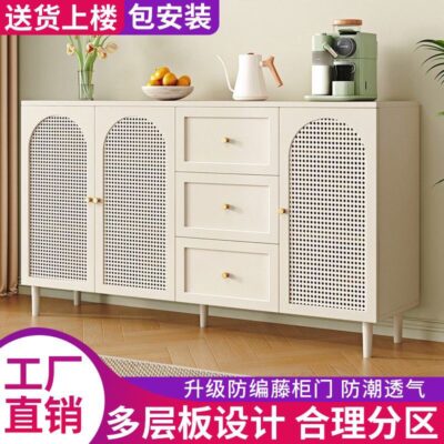 Tủ búp phê tối giản hiện đại tủ để đồ mây nhà căn hộ nhỏ tủ bếp dựa vào đẹp tường tủ để đồ hiên nhà sang trọng