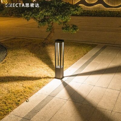 Đèn Sân Vườn Ngoài Trời Hiện Đại Đèn Bãi Cỏ Không Thấm Nước Đèn Vuông Đơn Giản Đèn Sân Vườn LED Phong Cảnh Cộng Đồng Đèn Đường Đèn Bãi Cỏ