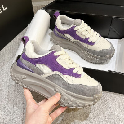 Giày nữ đế dày Forrest Gump mùa xuân 2023 giày nữ size nhỏ 3233 mới phối màu bánh xốp phiên bản Hàn Quốc giày cũ thông thường