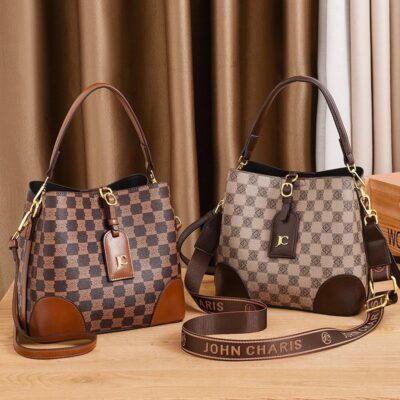 2023 Các Nhà Sản Xuất Mới Nữ Màu Sắc Tương Phản Túi Bucket Túi Đeo Vai Một Túi Dây Đeo Vai Rộng Thời Trang Túi Nữ Túi Xách