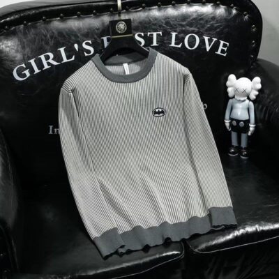 Áo Len Nam Chui Đầu Dệt Kim Mỏng Phong Cách Hàn Quốc Slim Bóng Chày Cổ Tròn Áo Khoác Áo Len Màu