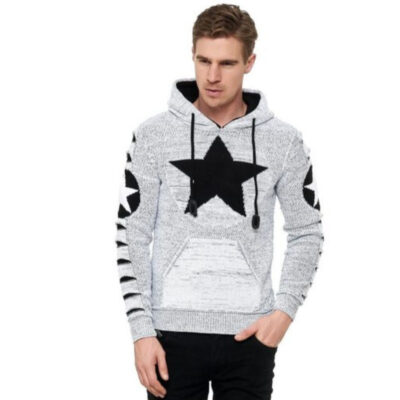 Trạm độc lập Amazon Thương mại nước ngoài Áo len nam mới xuyên biên giới Tùy chỉnh áo len nam cổ điển giản dị của châu Âu và Mỹ