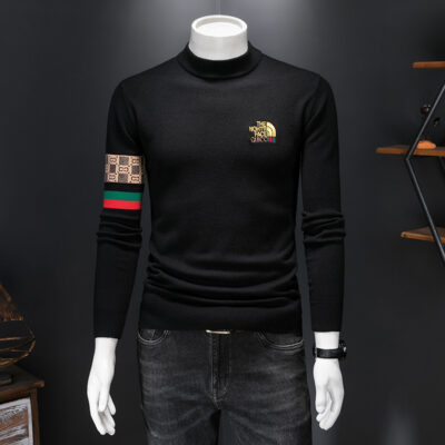 Áo Len Cổ Tròn Nam Đáy Áo Len Dệt Kim Thu Đông 2022 Thương Hiệu Hợp Thời Trang Mới Dày Ấm Dòng Quần Áo