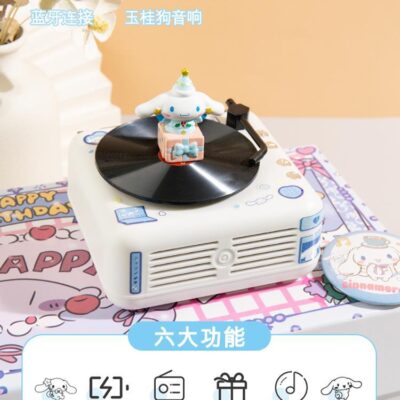 Con chó quế retro loa bluetooth nhỏ kỷ lục máy nghe nhạc ins gió âm thanh nổi nhỏ món quà sinh nhật cô gái Năm mới dễ thương