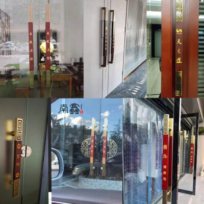 Bán buôn mới của Trung Quốc Tay nắm cửa gỗ Tay nắm cửa kính khách sạn hộp biệt thự gỗ chắc chắn tay cầm lớn Tay nắm cửa bằng thép không gỉ