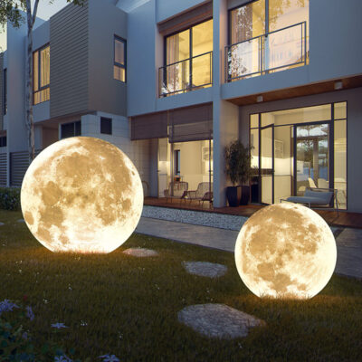 Đèn bãi cỏ ngoài trời đèn mặt trăng sân vườn chiếu sáng bầu không khí công viên cảnh quan thiết kế đèn sáng tạo đèn sàn mặt trăng
