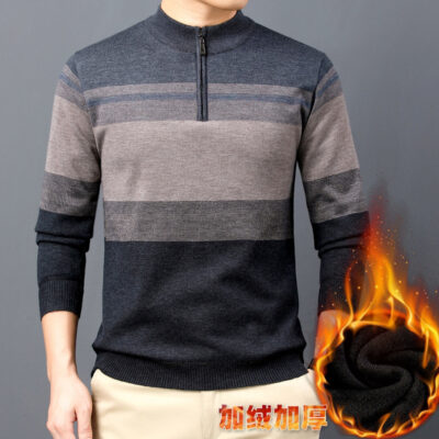 Áo Len Nam Mới 2022 Áo Len Nam Dây Kéo Áo Len Plus Áo Len Nỉ Cardigan Nam Đáy Áo Sơ Mi