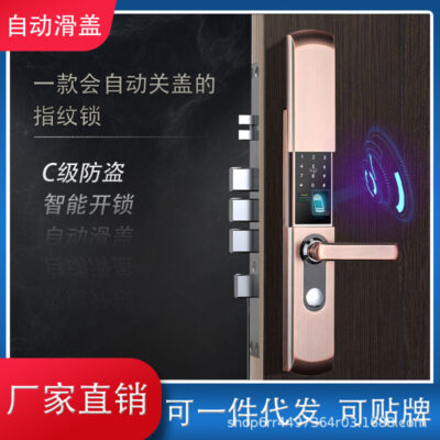 Các nhà sản xuất bán buôn nắp trượt bán tự động khóa thông minh khóa cửa thông minh gia đình khóa kết hợp điện tử khóa cửa chống trộm khóa vân tay
