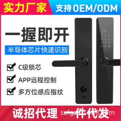 Khóa cửa vân tay chống trộm khóa vân tay thông minh văn phòng tại nhà khóa tổ hợp thông minh remote mật khẩu quẹt thẻ khóa điện tử