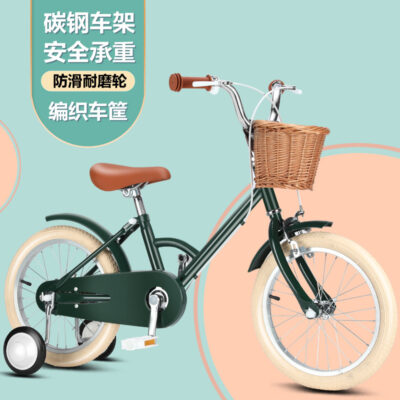 Xe đạp trẻ em 2--12 tuổi Xe đạp bé trai và bé gái Xe đạp phụ phong cách retro Nhật Bản Xe đạp trẻ em 14-18 inch