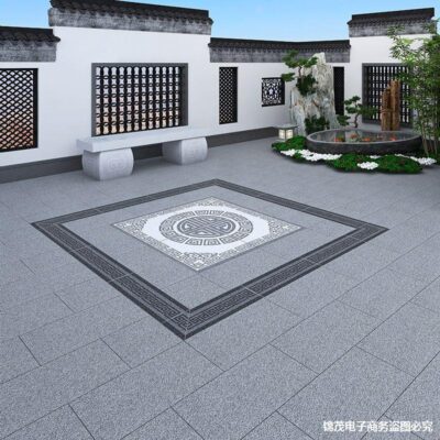 Gạch lát sân ngoài trời gạch mosaic Trung Quốc Fulu xếp hình gạch thạch anh pc lát nền sinh thái đá như dự định dày 18