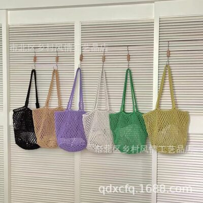 Túi đeo vai bằng sợi bông du lịch giải trí kỳ nghỉ túi nữ