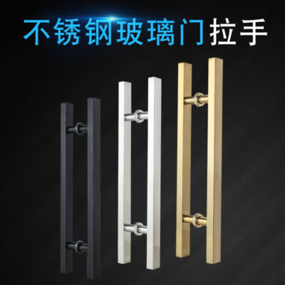 Cửa khách sạn cửa lùa tay vịn sang trọng Tay nắm cửa kính cửa inox Tay nắm cửa khung