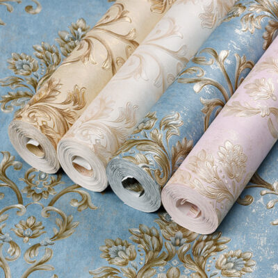 Châu Âu Retro Giấy Dán Tường Tự Dán Phòng Ngủ Phòng Khách Ấm Áp Tivi Nền Giấy Dán Tường Nhà Tự Dính Mới 2021