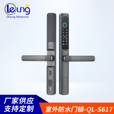 Khóa cửa chống nước ngoài trời thông qua ứng dụng khóa thẻ mật khẩu vân tay để mở cửa Khóa thông minh Wifi Khóa cửa cửa nhôm